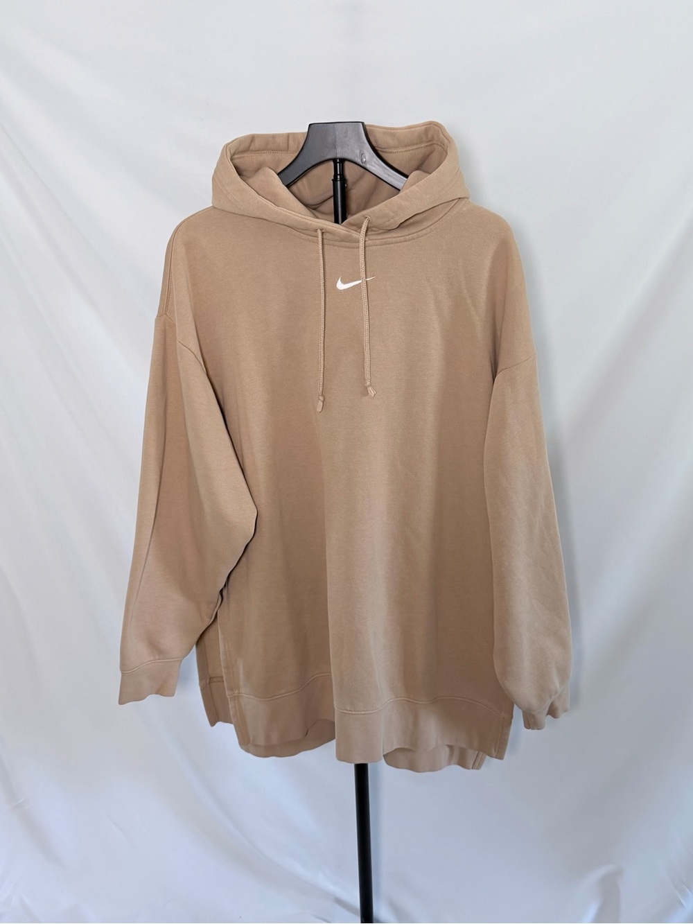 Nike Tan Oversized Tunic Hooded Sweatshirt -  Size S